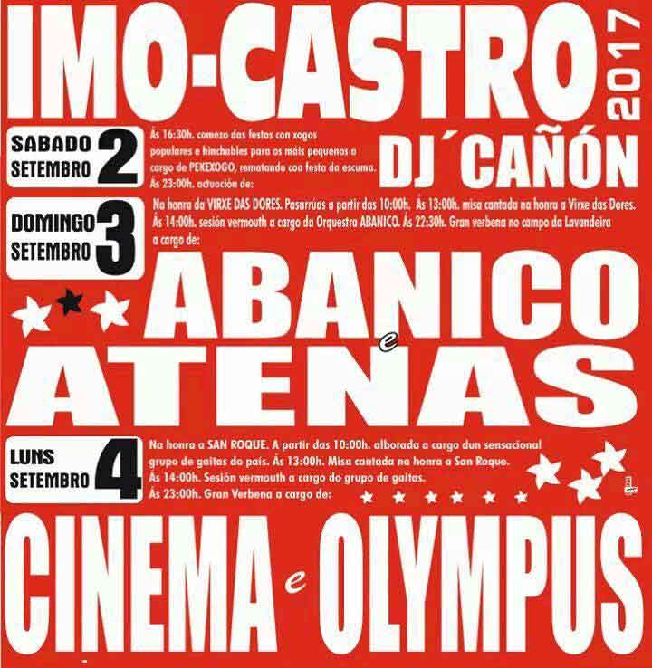 Cartel festas de Imo-Castro 2017