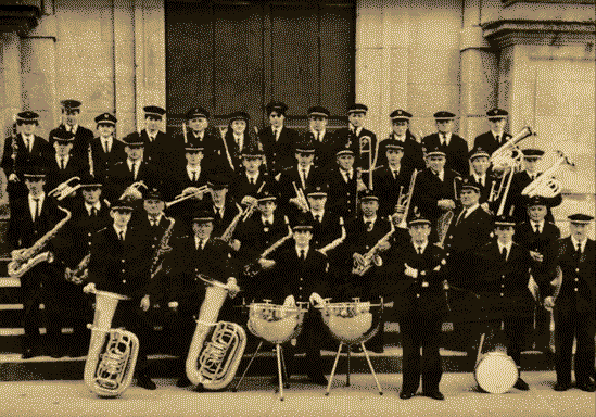 Foto da Banda Municipal de Padrón 1955