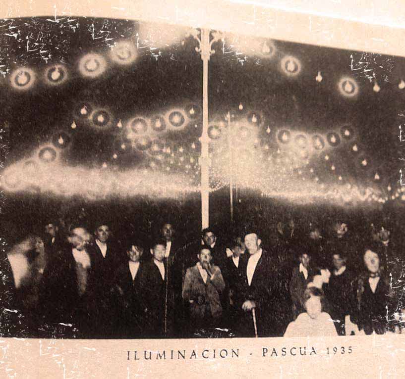 Iluminación da Pascua no ano 1935